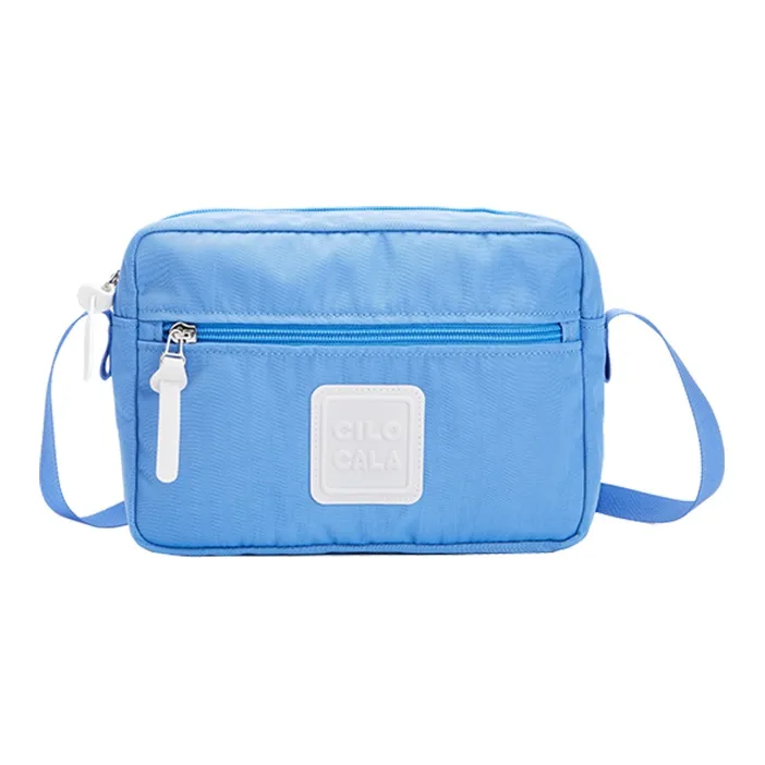CILOCALA Nylon Fabric Crossbody Bag Square Bag Shoulder Bag Regular Unisex Red Candy Color-22