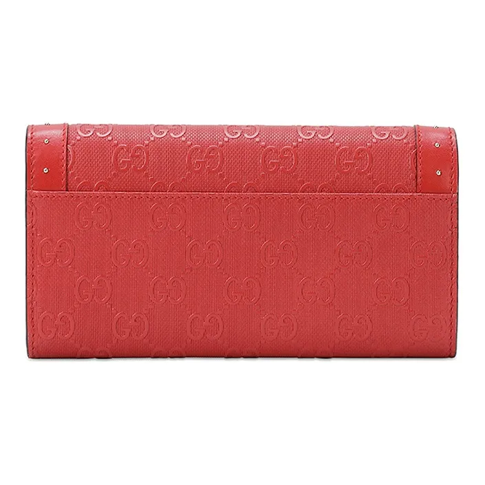 GUCCI Leather Wallet Women's Pink-2