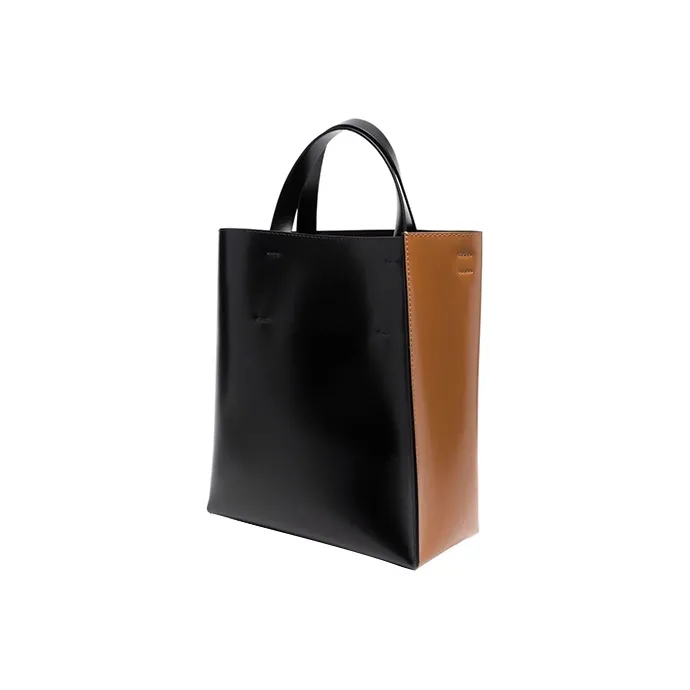 MARNI Cow Leather One Shoulder Handbag Women's Brown-1