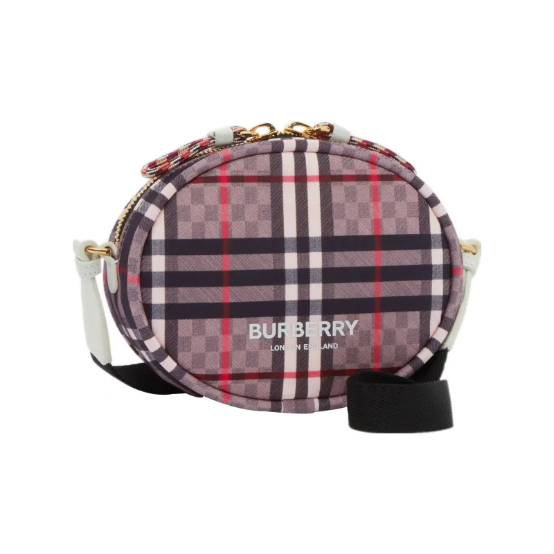 Burberry Leather Round Bag Shoulder Bag Crossbody Bag Unisex Light Rose-1