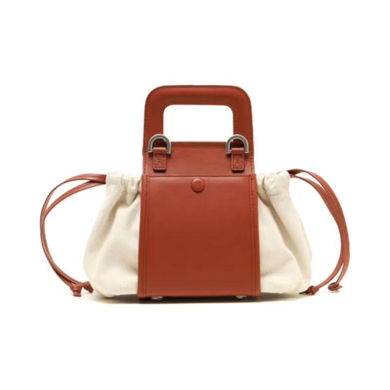 ADER ERROR Canvas With Leather Shoulder Bag Regular Unisex White-2