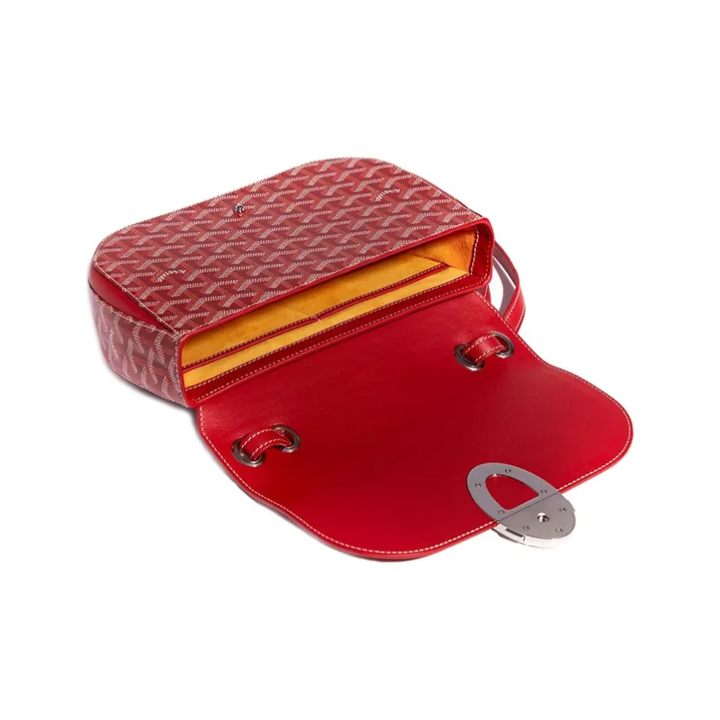GOYARD 233 Canvas With Leather Shoulder Bag Crossbody Bag Regular Women's Red-2