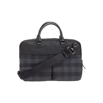 Burberry Nylon With Canvas Bag Briefcase, Shoulder Bag, Crossbody Bag, Handbag Men's Black