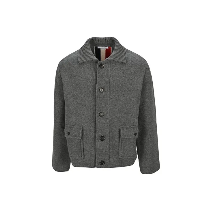 THOM BROWNE Jackets Men Gray-1