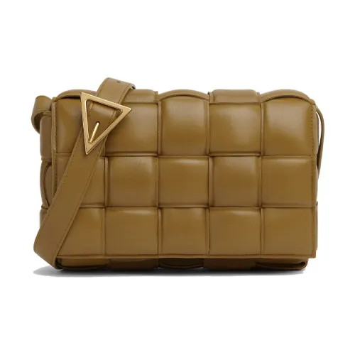 Bottega Veneta Padded Cassette Sheepskin Pillow Bag Shoulder Bag Crossbody Bag Women's Oak Nut