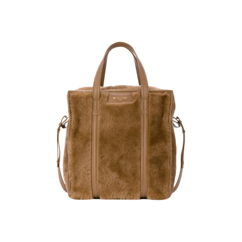 Balenciaga Cow Leather Crossbody One Shoulder Handbag Women's Brown-0