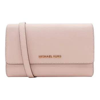 MICHAEL KORS Jet Set Travel Cow Leather 3-in-1 Coin Purse Shoulder Bag Crossbody Bag Women's Soft Pink