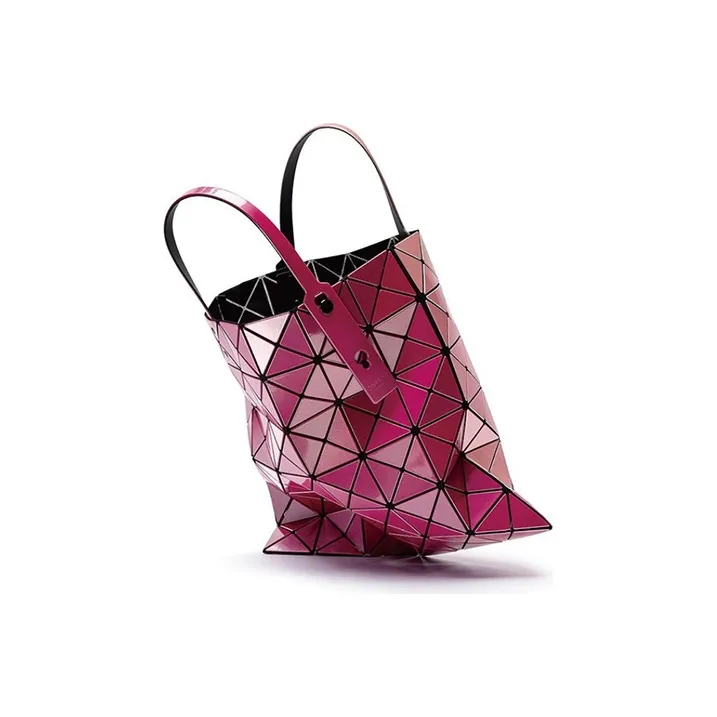 ISSEY MIYAKE Vinyl Chloride Resin Tote Bag, Shopping Bag, Shoulder Bag, Handbag Regular Women's Fuchsia-2