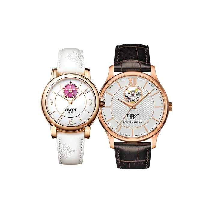 TISSOT Automatic Mechanical Movement Unisex Watch 40mm White Dial-0
