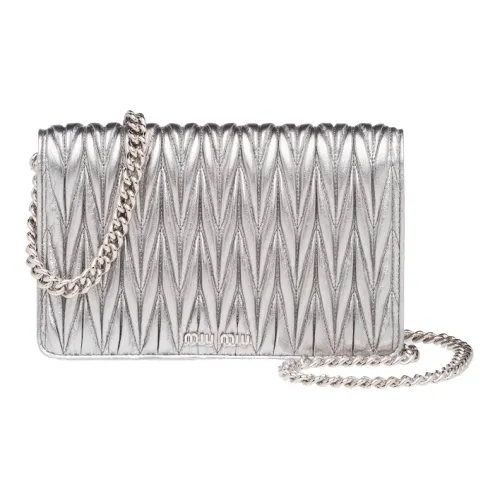 MIU MIU Soft Sheep Leather Shoulder Bag Crossbody Bag Women's ensemble