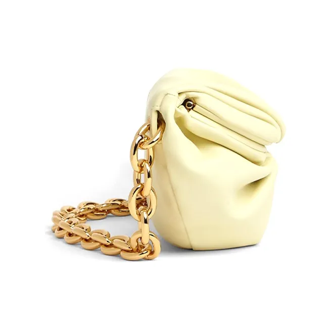 Bottega Veneta Cow Leather Fanny Pack Women's Ice Cream-2