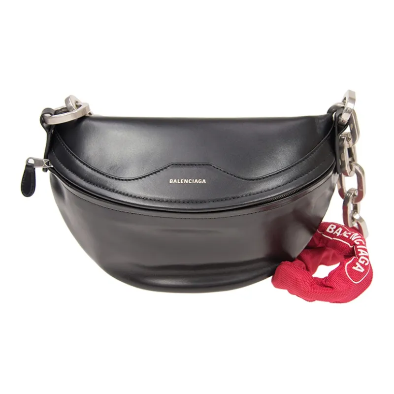 Balenciaga Cow Leather Sling Bag Women's Black-0