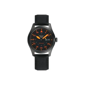 SEIKO Seiko5 Collection Mechanical Movement Nylon Strap Watch Men's Watches Black Dial SRPH33K1