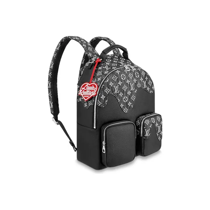 LOUIS VUITTON X Nigo Backpack Multipocket Monogram Black-1