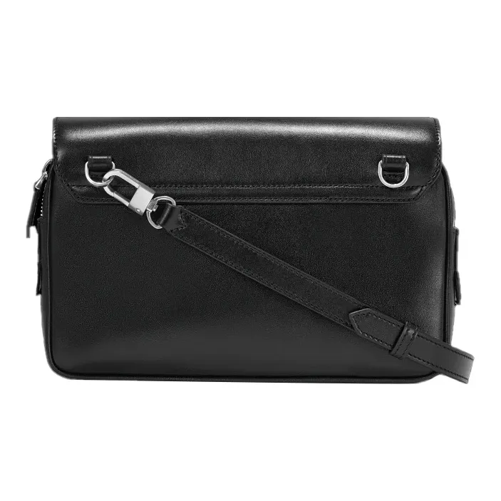 MONTBLANC Meisterstuck Leather Messenger Bag, Crossbody Bag, Shoulder Bag Men's Black-3