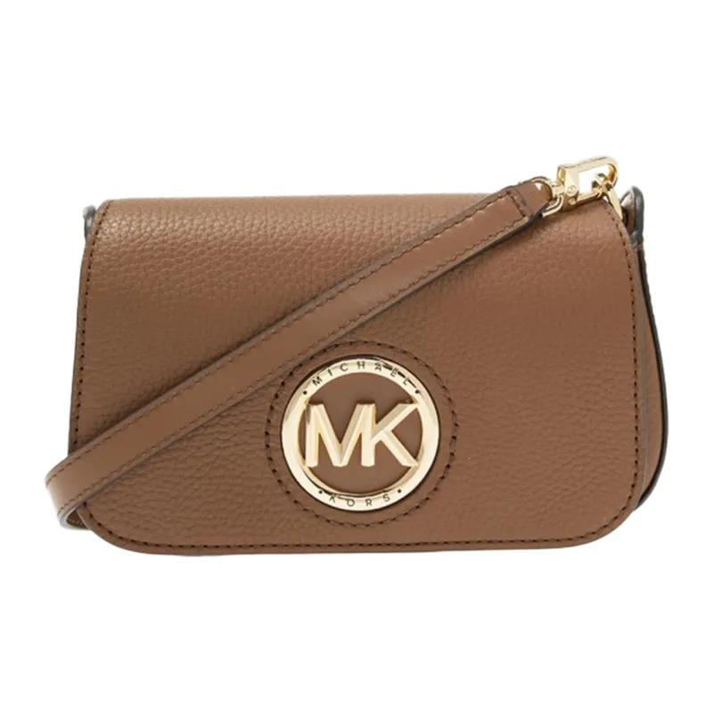 MICHAEL KORS MICHAEL KORS Handbag Collection Samira Leather Crossbody Bag Women's Brown-0