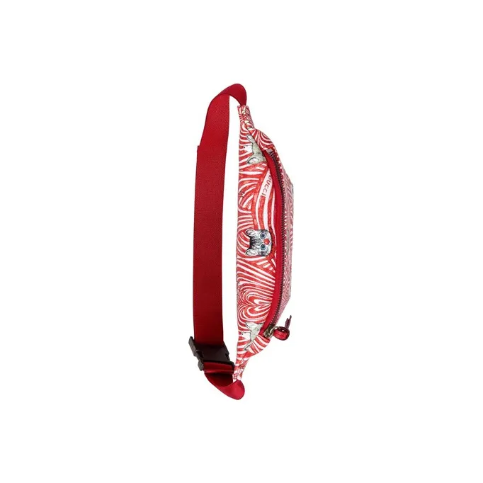 GUCCI Yuko Higuchi Collaboration Canvas With Leather Fanny Pack, Sling Bag, Kids' Bag Kids' Red/White-5