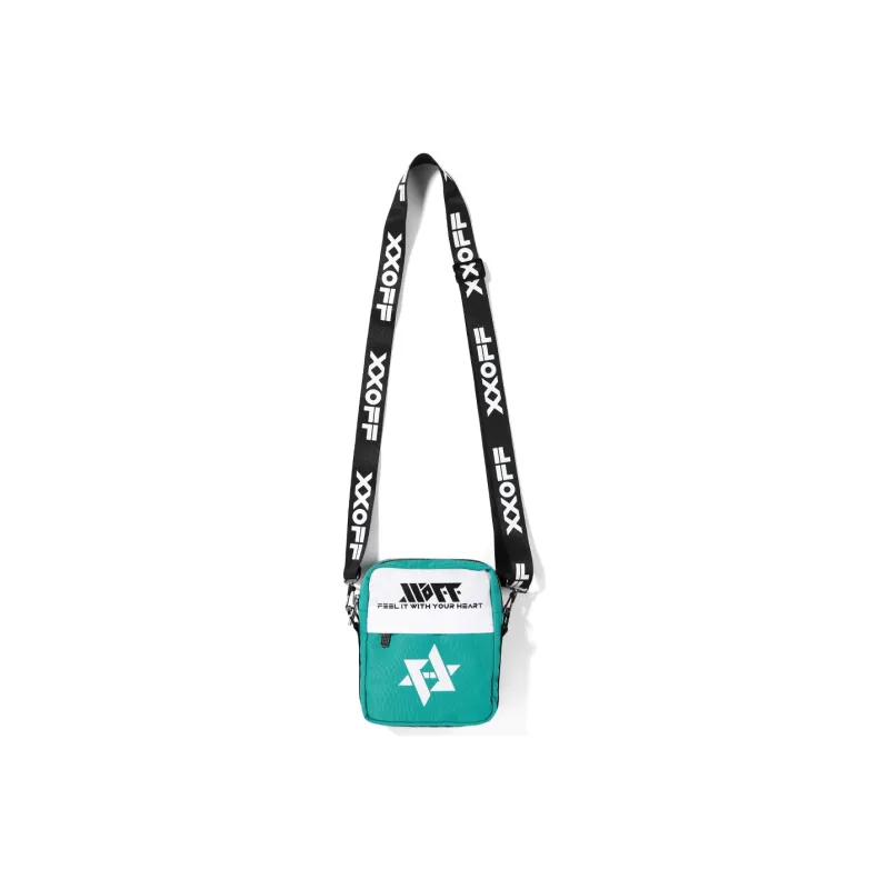 XXOFF Fabric Crossbody Bag Regular Unisex Black/Lake Green-6