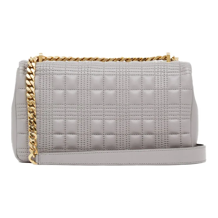 Burberry Lambskin Laura Bag Crossbody Bag Shoulder Bag Women's Cloud Gray-3