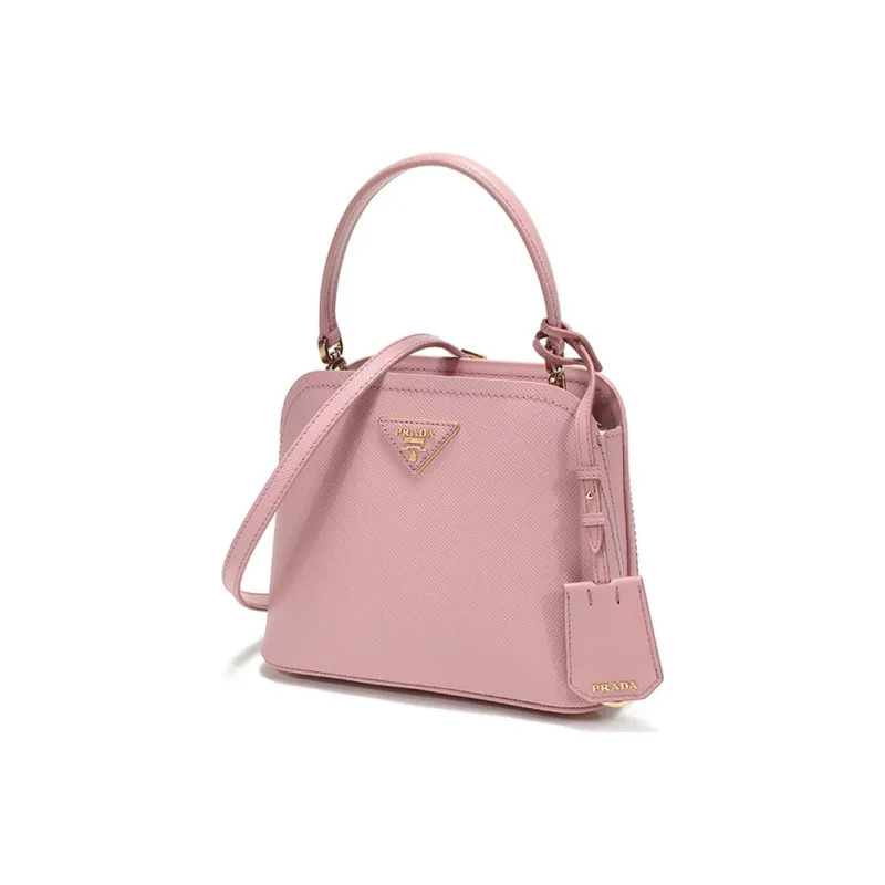 PRADA Cow Leather Portable Crossbody Bag Shoulder Bag Mini Women's Light Pink-2