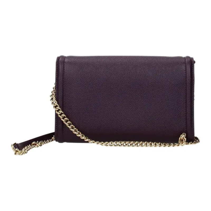 FERRAGAMO Leather Shoulder Bag Crossbody Bag Mini Women's Purple-2