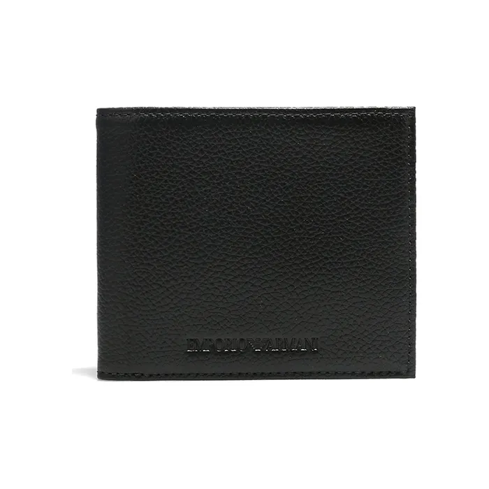 EMPORIO ARMANI 3 in 1 Wallet, Card Holder, And Organizer Men's Pure Black-0