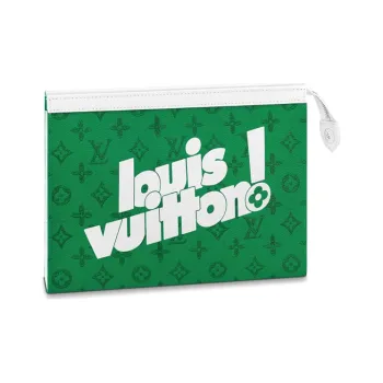 LOUIS VUITTON Pochette Voyage Mm Green Vintage
