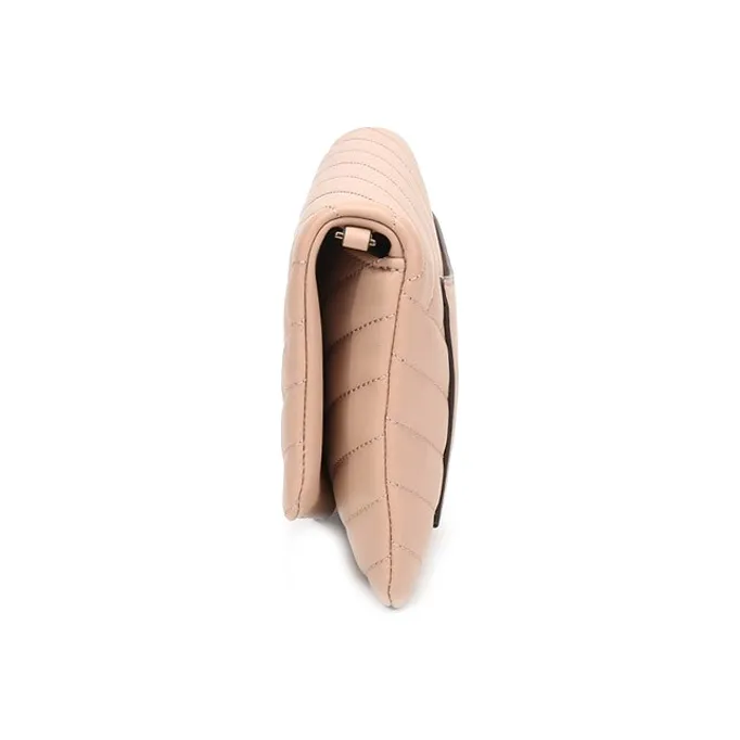 TORY BURCH Kira Sheepskin Clutch Handbag Shoulder Bag Women's Flesh Pink-2