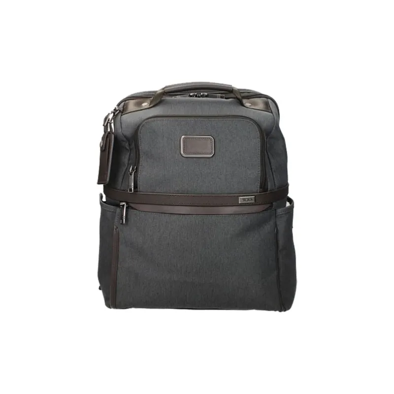 TUMI Polyester Backpack Regular Men's Gray/Brown-0