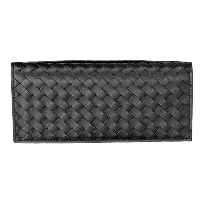 Bottega Veneta Cow Leather Wallet Unisex Black-2
