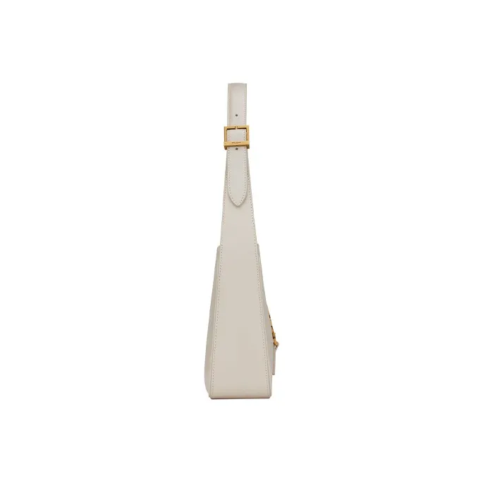 SAINT LAURENT LE5A7 Smooth Calf Leather Shoulder Bag Hobo Bag Handbag Shoulder Bag Women's White-2