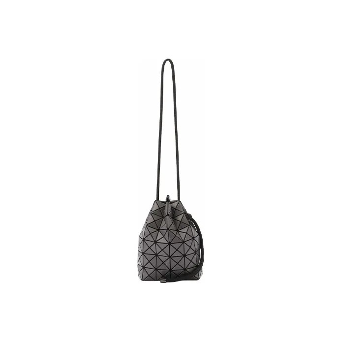 ISSEY MIYAKE Prism Matte Shoulder Bag, Crossbody Bag Medium Size Women's Charcoal Gray-0