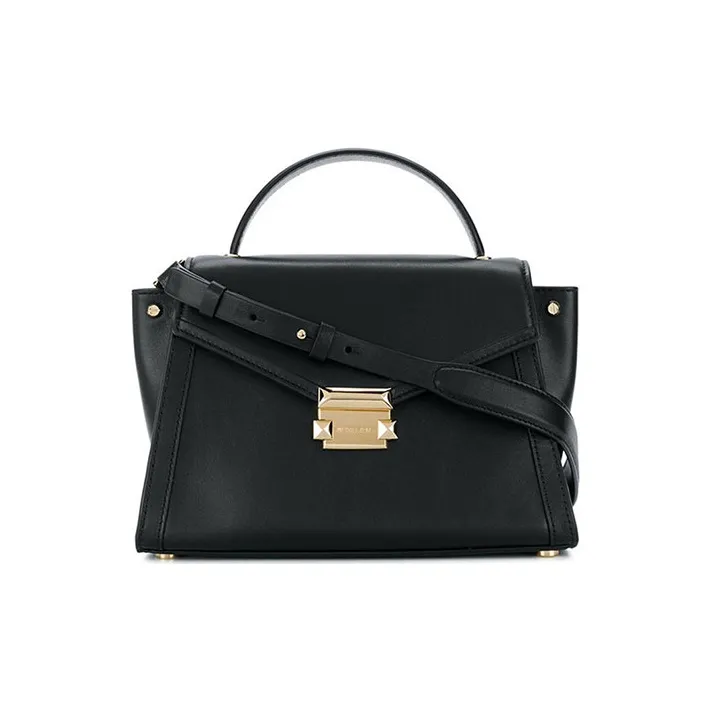 MICHAEL KORS Whitney Cow Leather Handbag Shoulder Bag Crossbody Bag Medium Size Women's Black-0