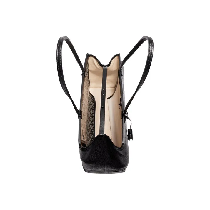 GOYARD Bellechasse Biaude Cow Leather Shoulder Bags Handbags Women's Black-3