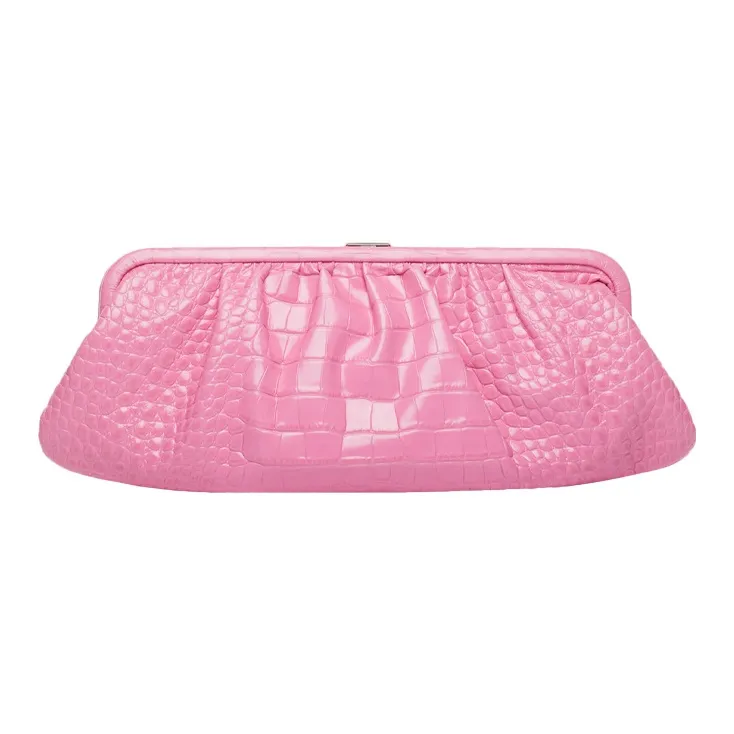 Balenciaga Cow Leather Cloud Bag Shoulder Bag Crossbody Bag Clutch Extra Large Women's Pink-1
