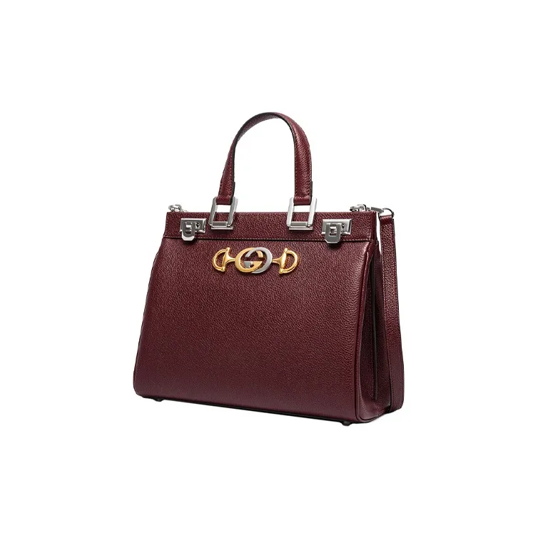 GUCCI Zumi Leather Shoulder Bag Crossbody Bag Handbag Small Size Women's Deep Red-1
