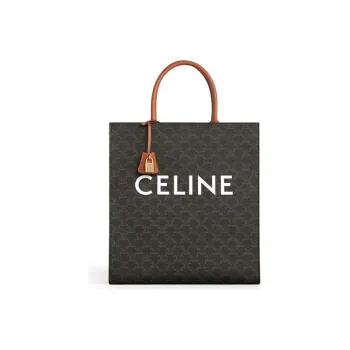 CELINE Cabas Canvas Sheet Music Bag Tote Bag Shopping Bag Handbag Unisex Black