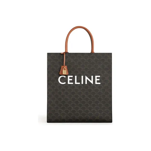 CELINE Cabas Canvas Sheet Music Bag Tote Bag Shopping Bag Handbag Unisex Black