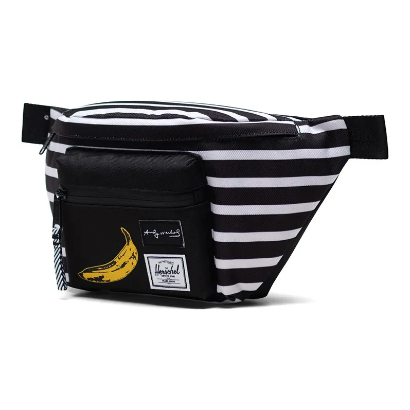 Herschel Andy Warhol Collaboration Polyester Crossbody Bags Fanny Pack Small Size Unisex Black-1