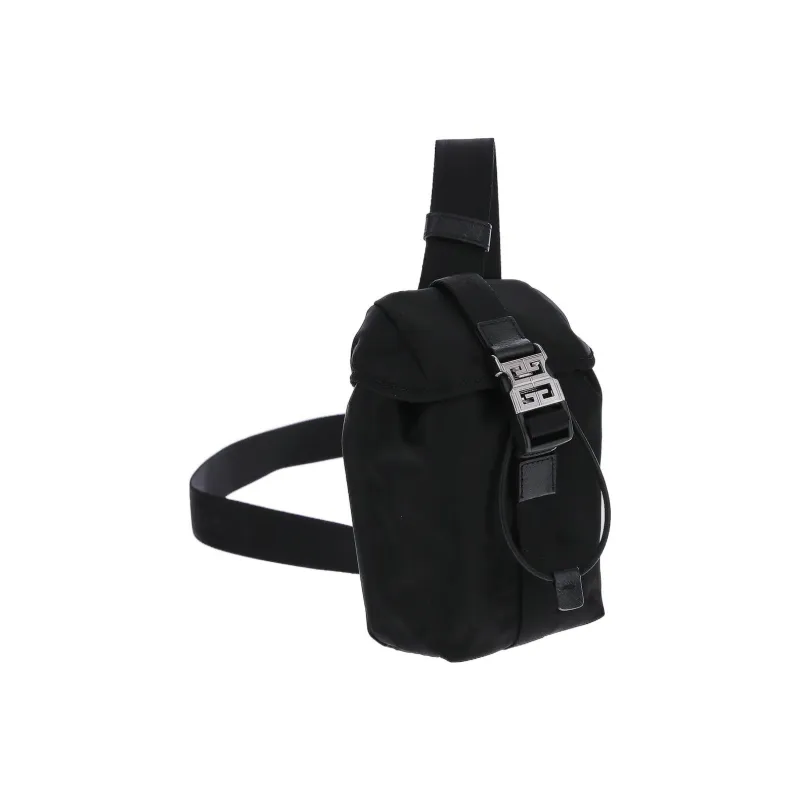 GIVENCHY Nylon Fabric Shoulder Bag Crossbody Bag Men's Black-2