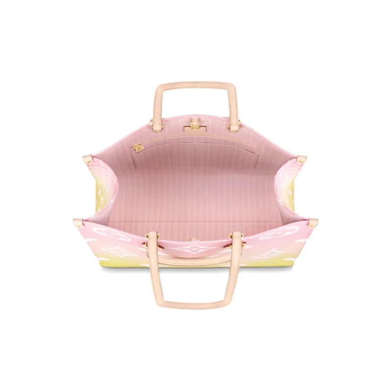 LOUIS VUITTON Onthego Gradient Pastel Gm Light Pink-2