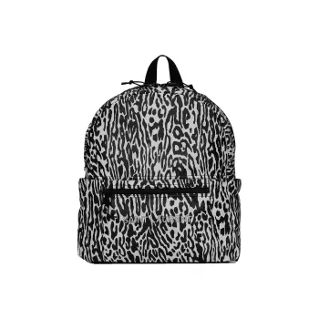 SAINT LAURENT Nux Nylon Backpack Regular Men's Black/White