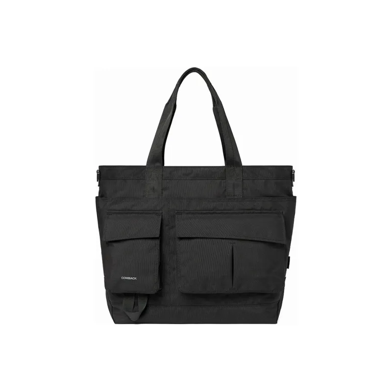 COMBACK Polyamide Tote Bag, Shopping Bag, Crossbody Bag, Shoulder Bag Tubas Unisex Black-0
