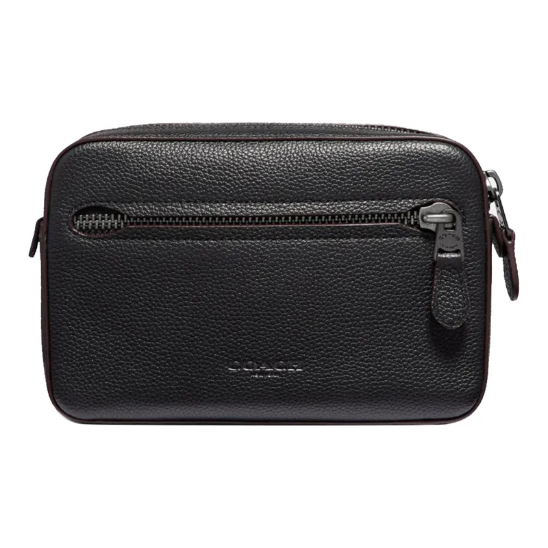 COACH Metropolitan Leather Small Square Bag Sling Bag, Fanny Pack Small Size Men's Black-0