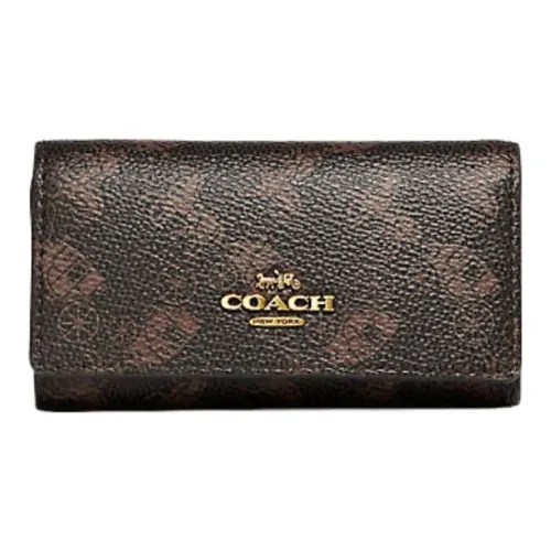 COACH Key Case Key Bag Black