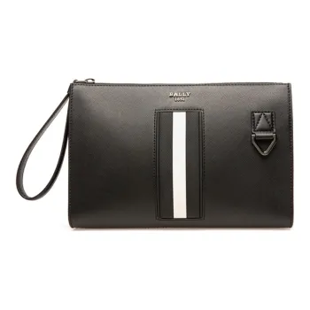 BALLY Cow Leather Clutch Regular Men's Black