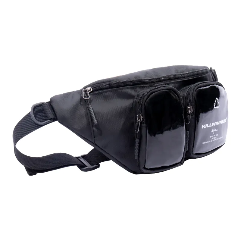KILLWINNER Polyester Crossbody One Shoulder Fanny Pack Regular Unisex Gray-14
