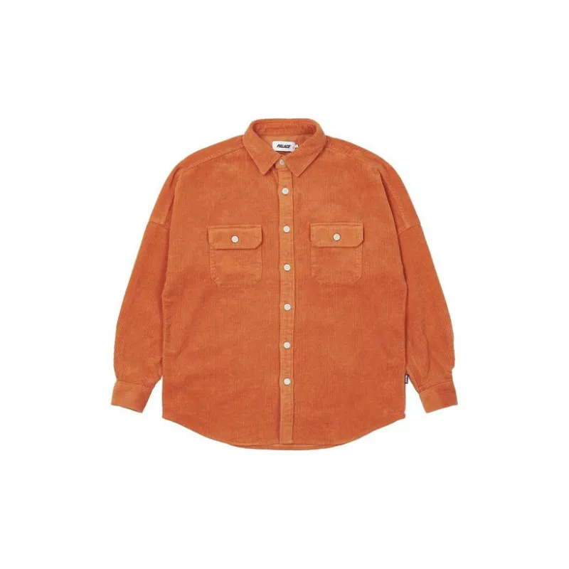 PALACE Washed Drop Shoulder Cord Shirt-1