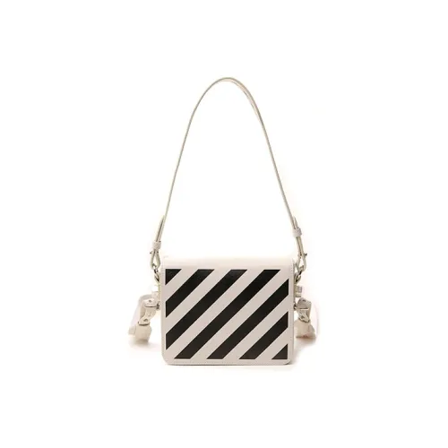 OFF-WHITE White Diag Flap Bag White