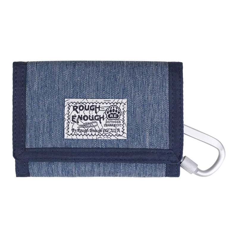 Rough Enough Denim Coin Purses Wallets Unisex Blue-1